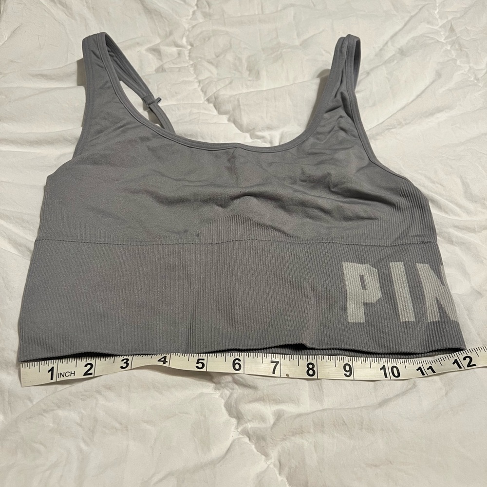 PINK Victoria's Secret Gray Sports Bra
